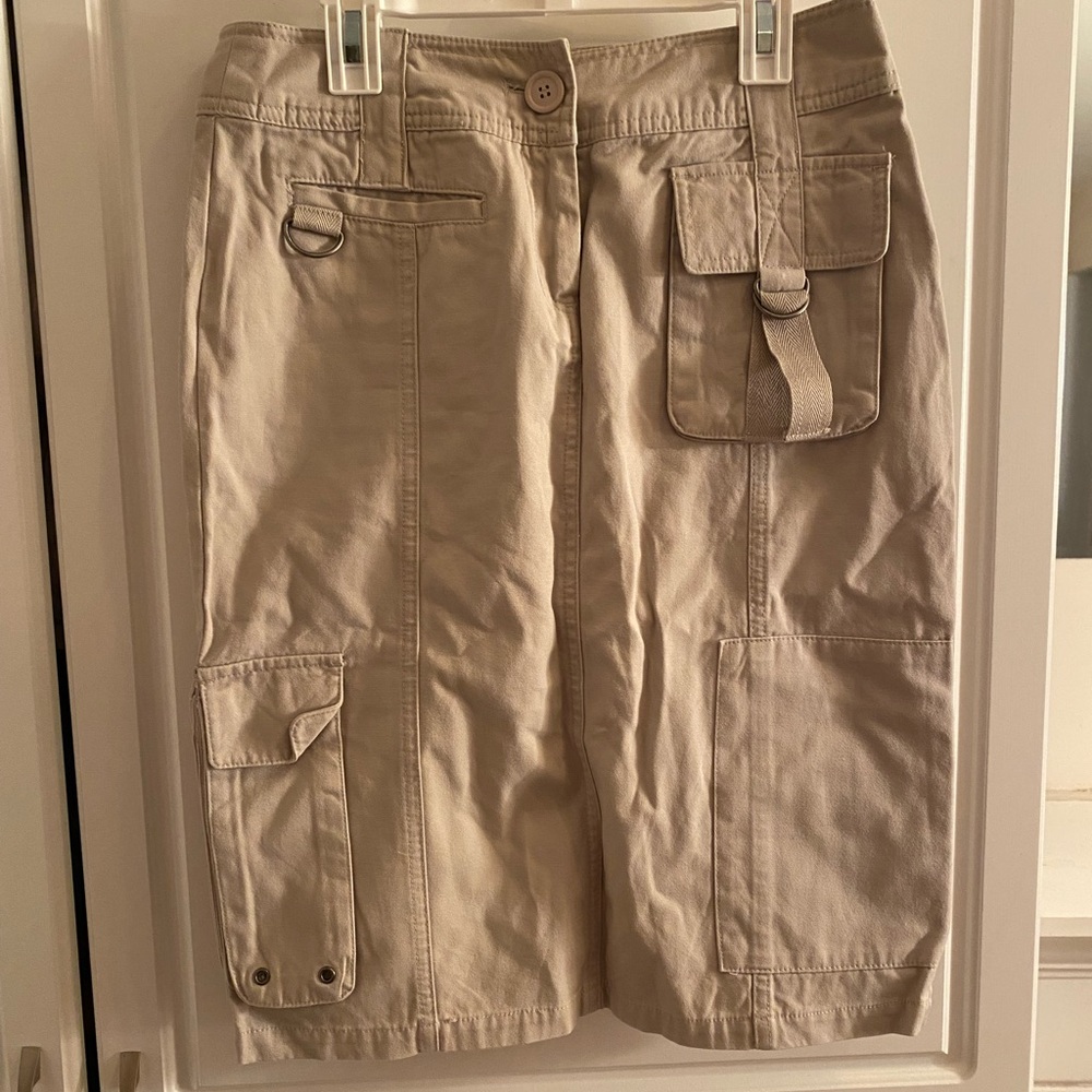 H&M Tan Cargo Skirt